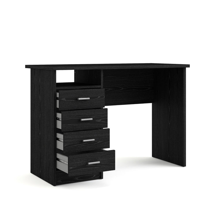 Rushayne Desk Orren Ellis Color: Black Woodgrain