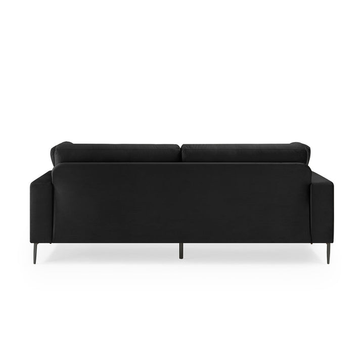 Jeses MINIMORE Modern Style Etta 84.3" Mid-Century Modern Design Sofa Corrigan Studio® Fabric: Black Velvet