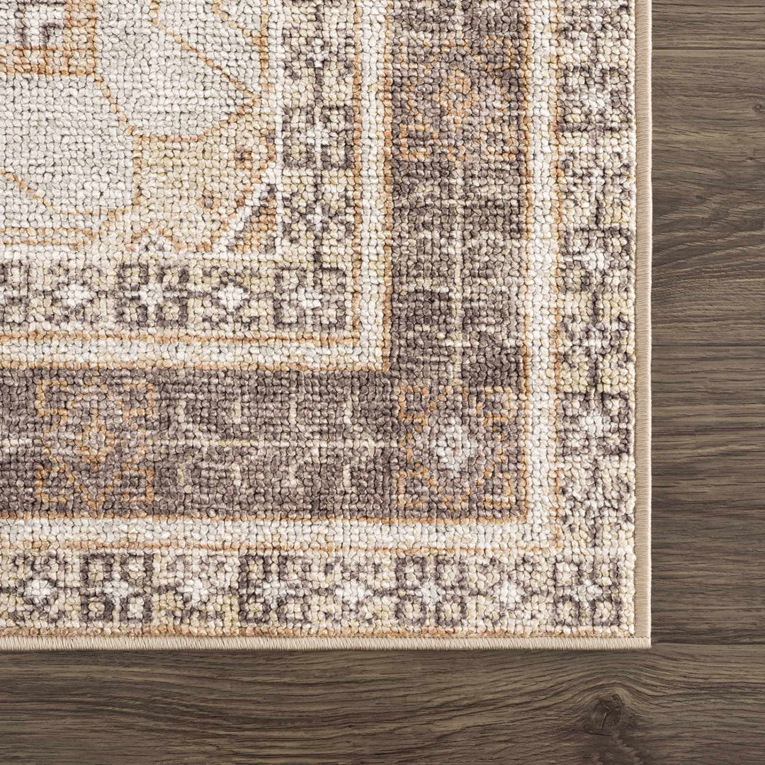 Albar Moroccan Machine Washable Brown Area Rug Foundry Select Rug Size: Rectangle 2'7" x 4'