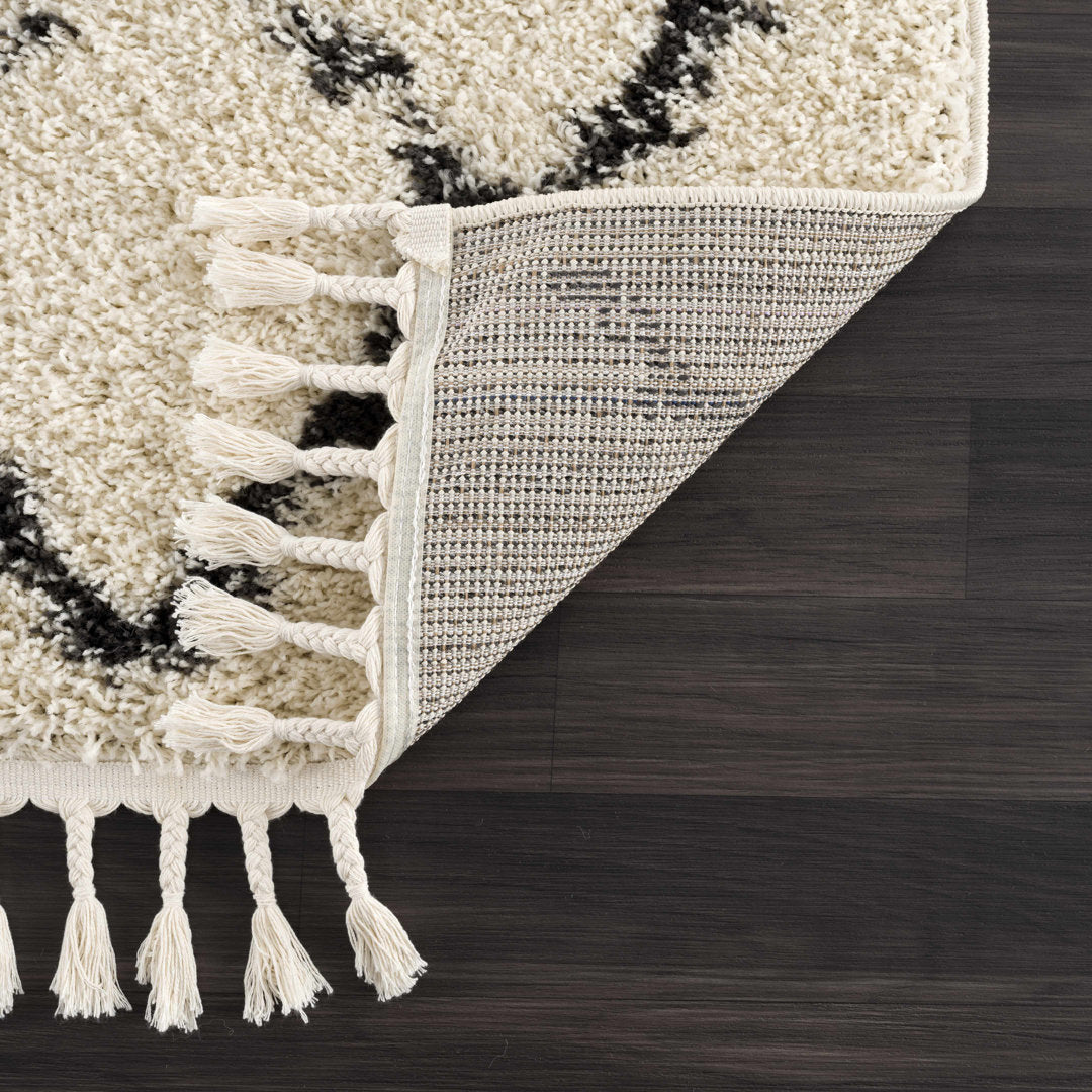 Adeife Moroccan Beige Area Rug Foundry Select Rug Size: Runner 2'7" x 7'3"