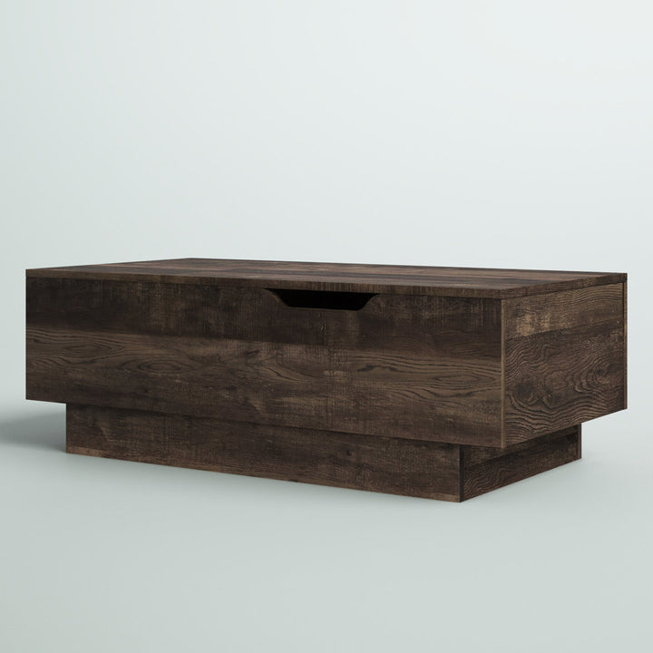 Kianna Lift Top Block Coffee Table with Storage Steelside™ Color: Reclaimed oak