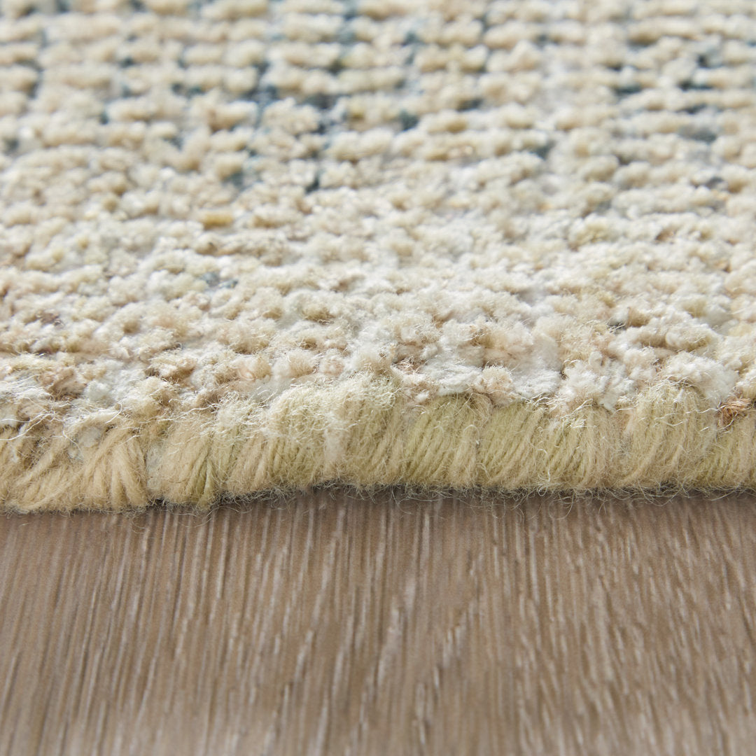 Alberdine Transitional Medallion Handmade Sand Rug Lark Manor™ Rug Size: Rectangle 9' x 12'