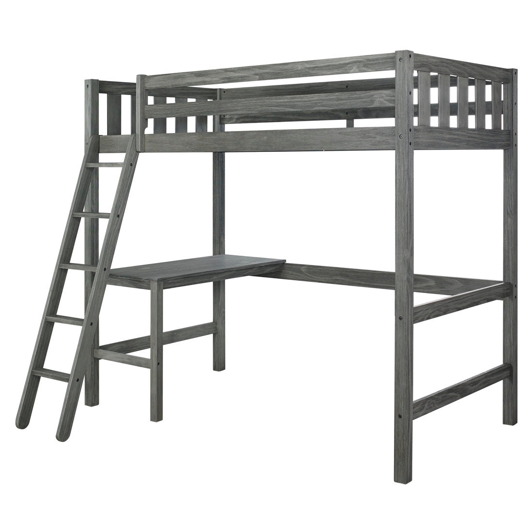 Lynn Twin Panel Loft Bed with Built-in-Desk by Greyleigh? Baby & Kids Greyleigh™ Baby & Kids