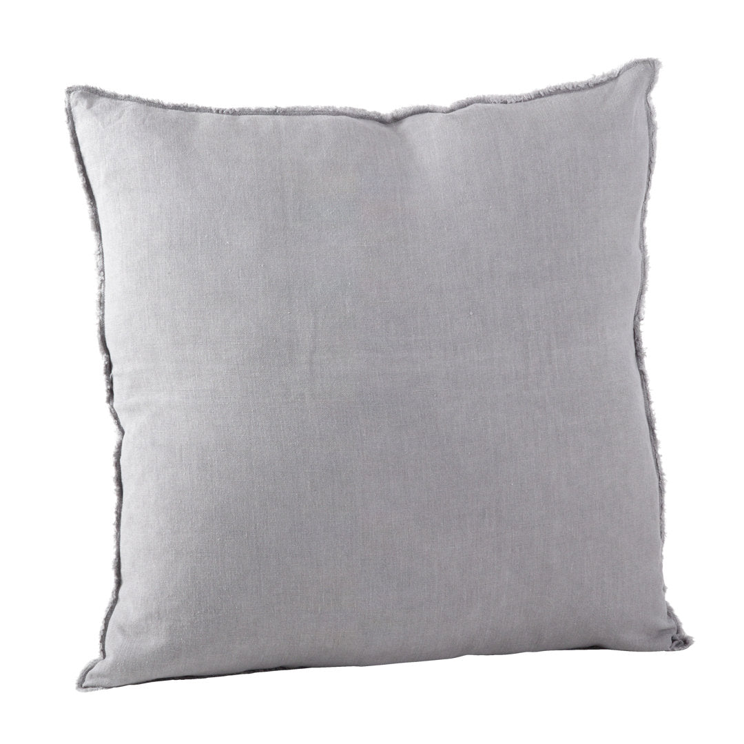 Filia Linen Throw Pillow Birch Lane™ Color: Pewter