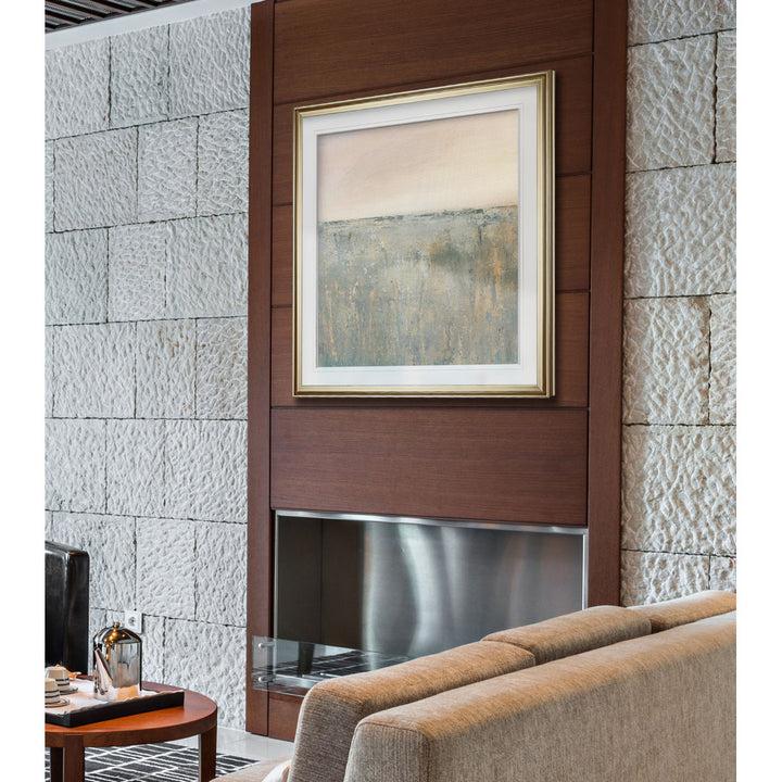 Sunset Marsh - Painting Print Wade Logan® Size: 23" H x 23" W x 1.5" D Format: Gold Framed