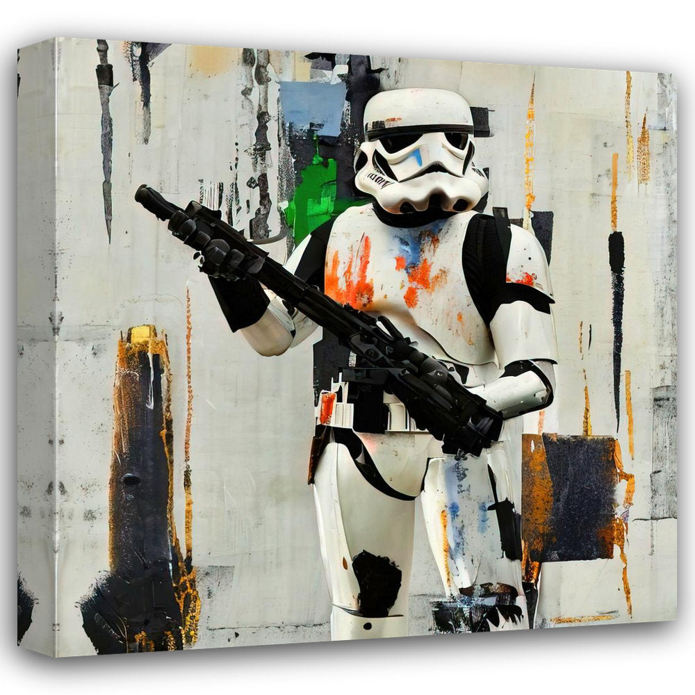 Stormtrooper Four by Stephen Chambers - Wrapped Canvas Graphic Art ATX Art Group LLC Size: 26" W x 26" H
