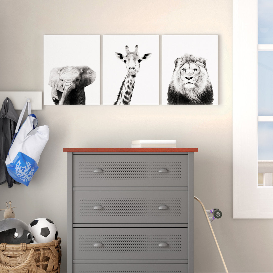 Strecker Nauda Canvas Art (Set of 3) The Twillery Co.® Size: 11" H x 14" W x 1.5" D