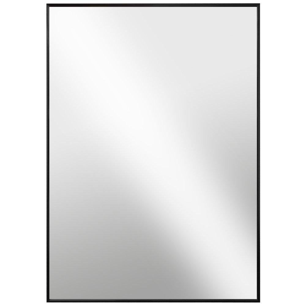 Abdelrauof Accent Mirror Latitude Run® Size: 40" x 30" Finish: Black