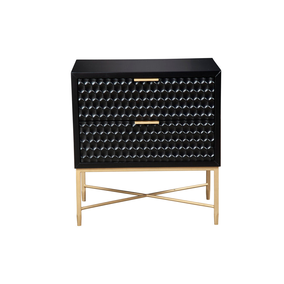 Capra 2 - Drawer Nightstand AllModern Color: Black