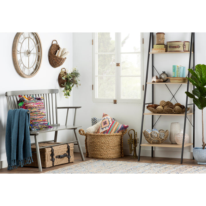 Karlovy Wood Bench Dovecove Color: Gray