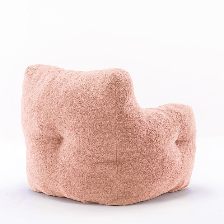 Medium Bean Bag Chair Viv + Rae™ Body Fabric: Light Pink Faux Fur