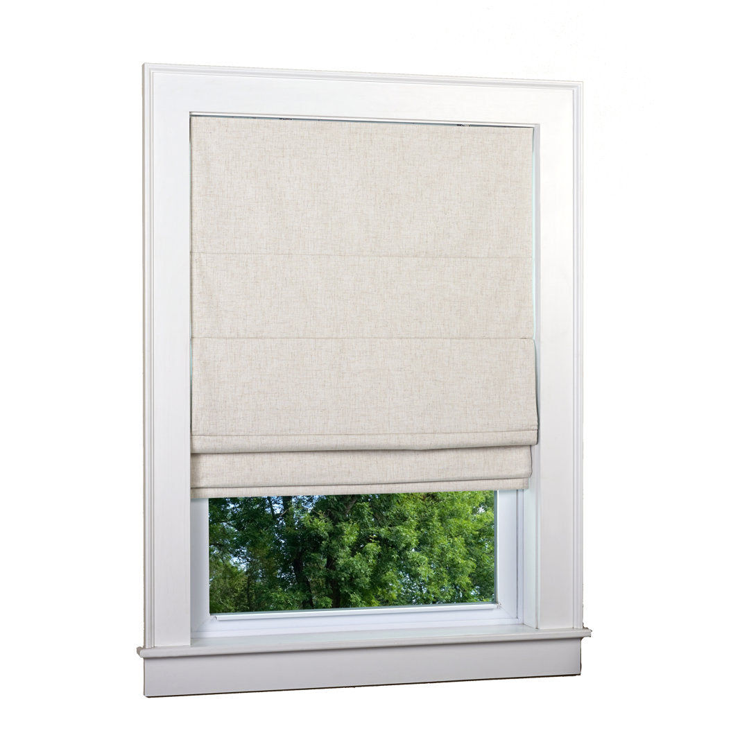Kristers Kilby Blackout Roman Shade Red Barrel Studio® Length: 63"L, Finish: Linen, Width: 28"W