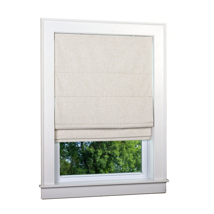 Kristers Kilby Blackout Roman Shade Red Barrel Studio® Length: 63"L, Finish: Linen, Width: 28"W