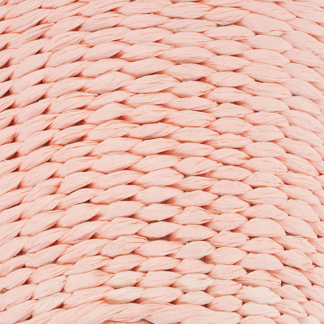 Bimal Paper Rope Gallon Waste Basket Bayou Breeze Color: Pink Capacity: 1 (Gallons)