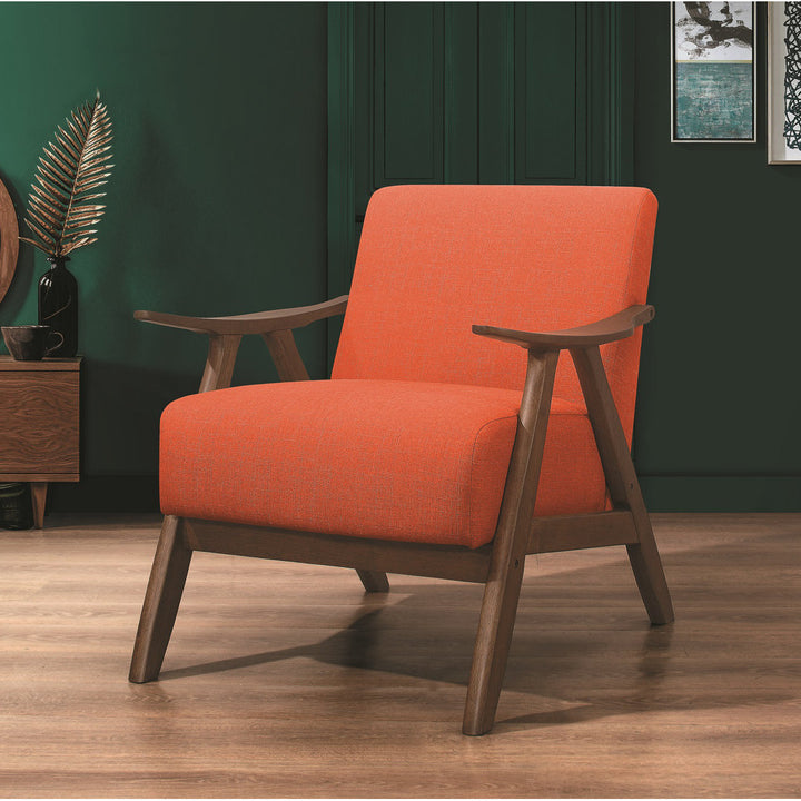 Hofstetter 72.39Cm Wide Polyester Armchair George Oliver Fabric: Orange Linen