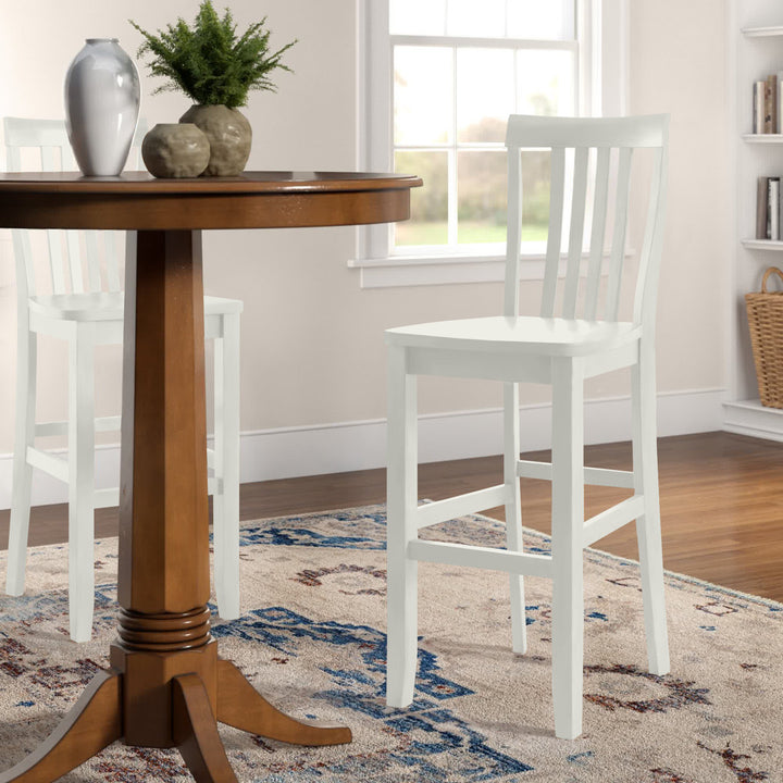 Diamondback Counter and Bar Stool (Set of 2) Three Posts™ Color: White Seat Height: Counter Stool (24" Seat Height)