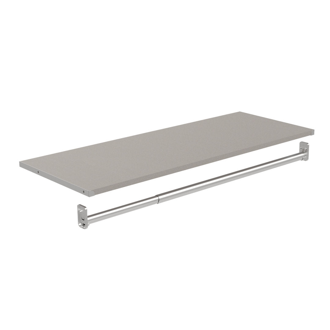 Modular Storage 68.76" W - 78" W Closet System ClosetMaid Finish: Taupe