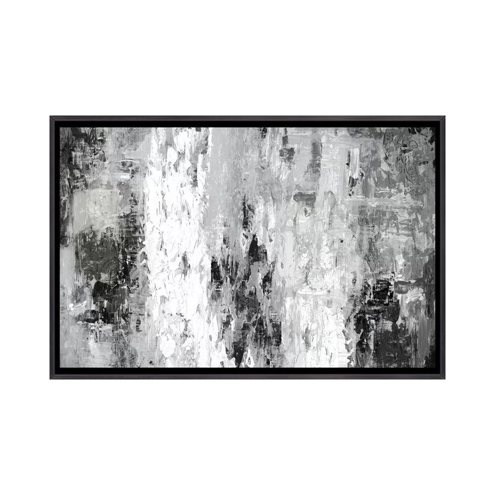 Black And White Abstract IV by PI Studio - Wrapped Canvas Print The Twillery Co.® Size: 40" H x 60" W x 1.5" D Format: Distressed Black Framed