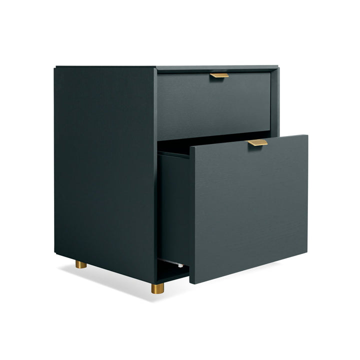 Dang 2 - Drawer Vertical Filing Cabinet Blu Dot Color: Navy Green