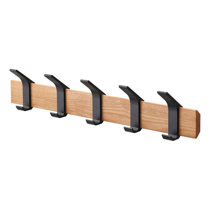 Yamazaki Home Wall-Mounted Coat Hanger, Steel + Wood Yamazaki Home Color: Walnut