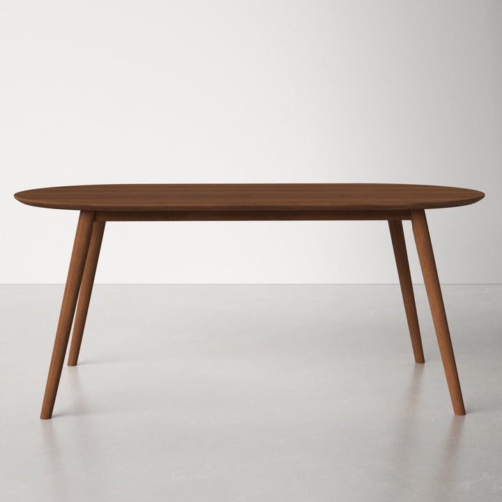 Bray 35" Solid Oak Dining Table AllModern Color: Walnut