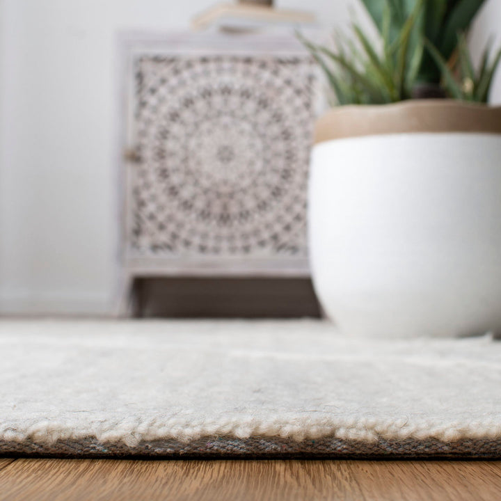 Adelia Geometric Hand Tufted Wool Beige Area Rug Steelside™ Rug Size: Rectangle 10' x 14'