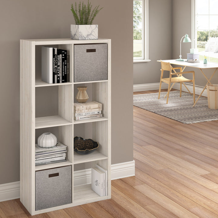 29.87'' H x 57.95'' W Cube Bookcase ClosetMaid Color: Bleached Walnut