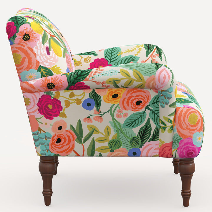 Rifle Paper Co. x Cloth & Company Bristol Armchair Rifle Paper Co. x Cloth & Company Body Fabric: Rpc Garden Party Garden Linen