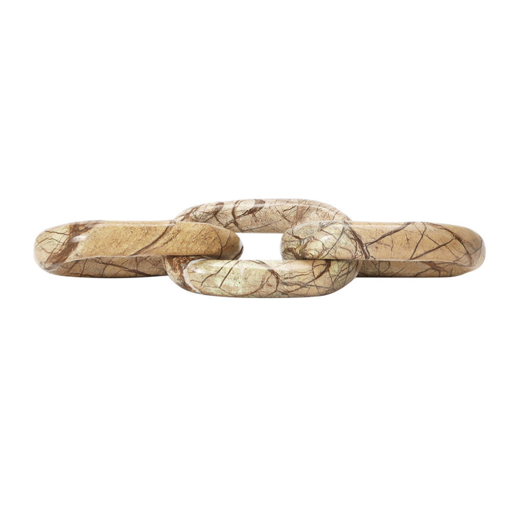 Ocarina Marble Chain Link Birch Lane™ Color: Forest Brown