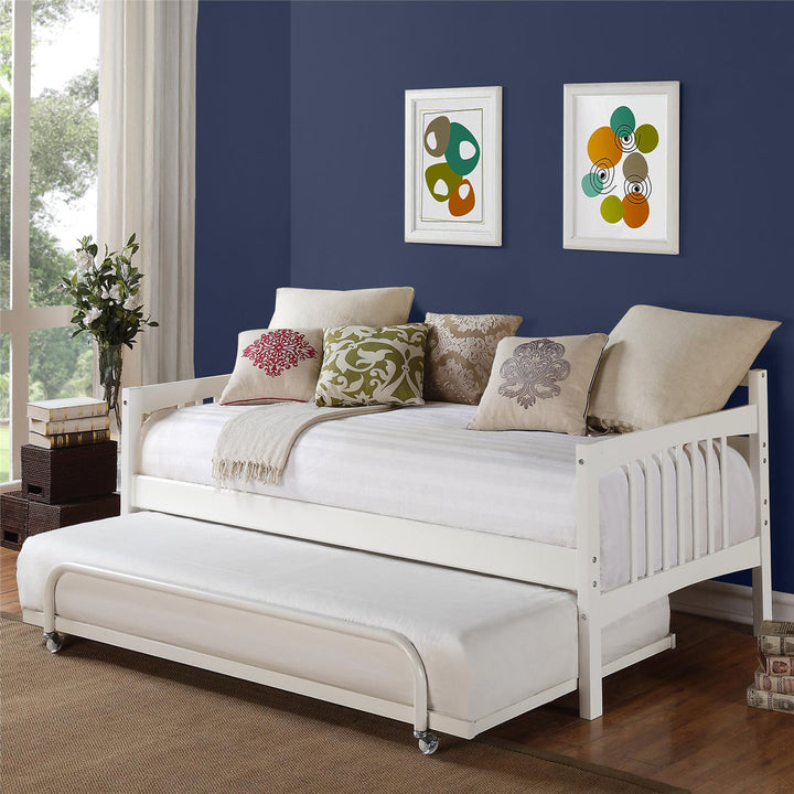 Kilgore Twin Solid Wood Daybed Red Barrel Studio® Color: White