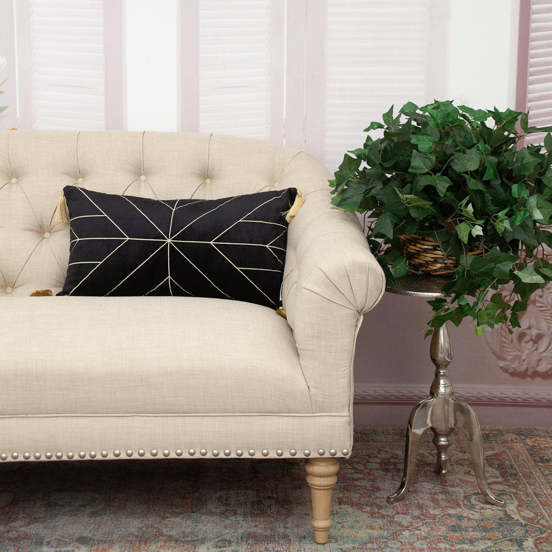 Rectangular Velvet Pillow Cover & Insert HomeRoots Color: Black