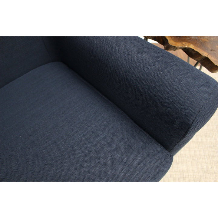 Ronald 28" Wide Armchair Andover Mills™ Leg Color: Black Fabric OR Leather Type: Klein Midnight Basketweave