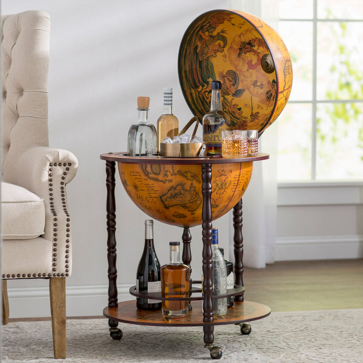 Globe Drinks Cabinet Floor Standard World Menagerie