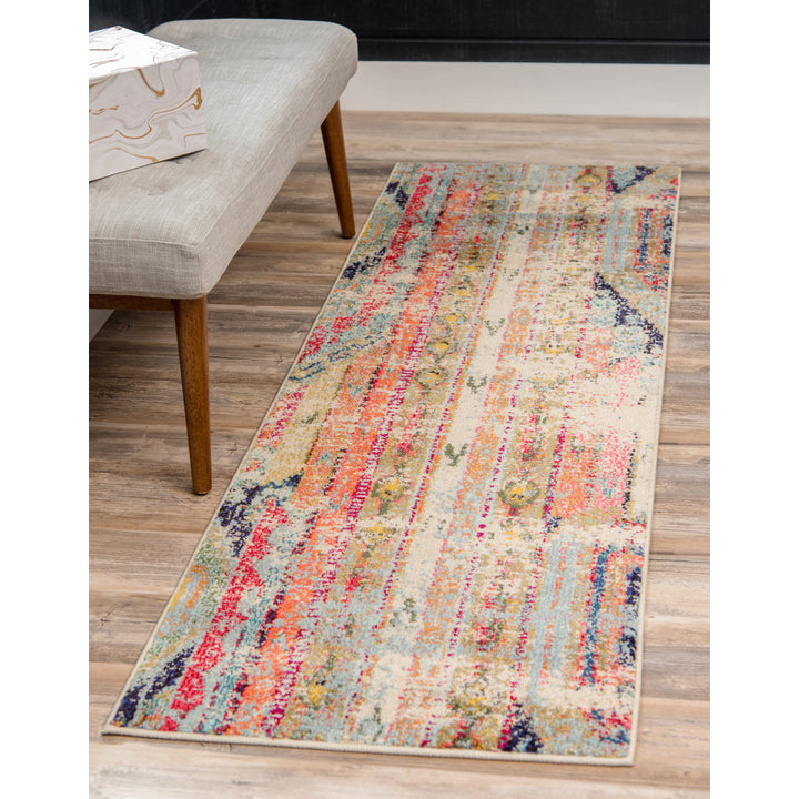 Galan Pink/Orange/Yellow Area Rug Mistana™ Rug Size: Runner 2'2" x 18'