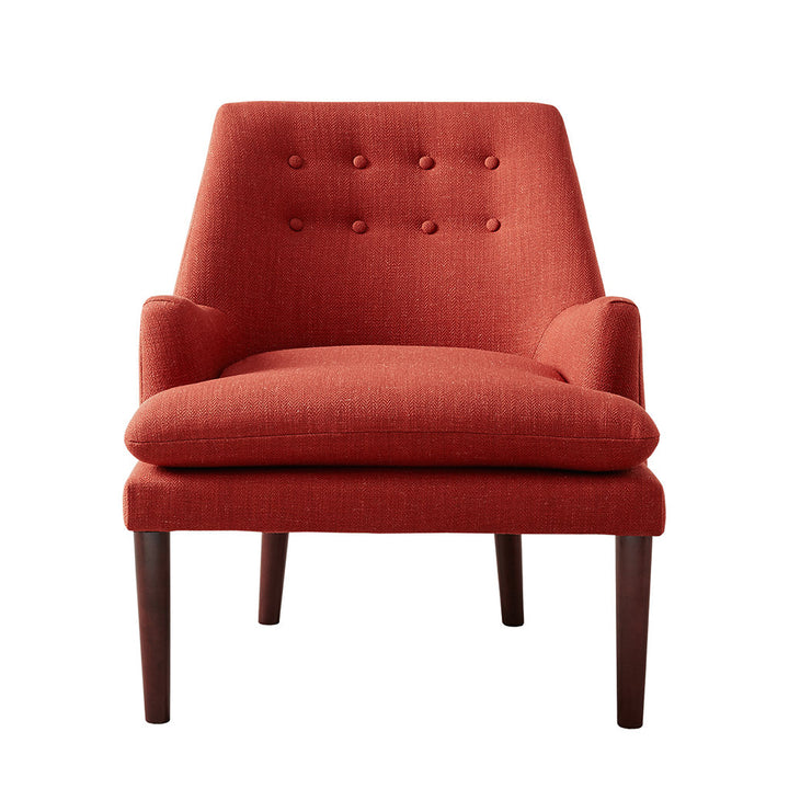 Button Tufted Armchair 510 Design Upholstery Color: Spice