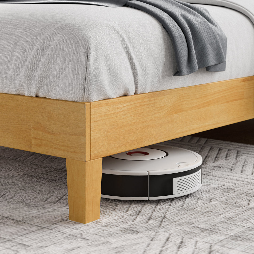 Kira Solid Wood Platform Bed Union Rustic Color: Dark Natural Wood Size: Twin