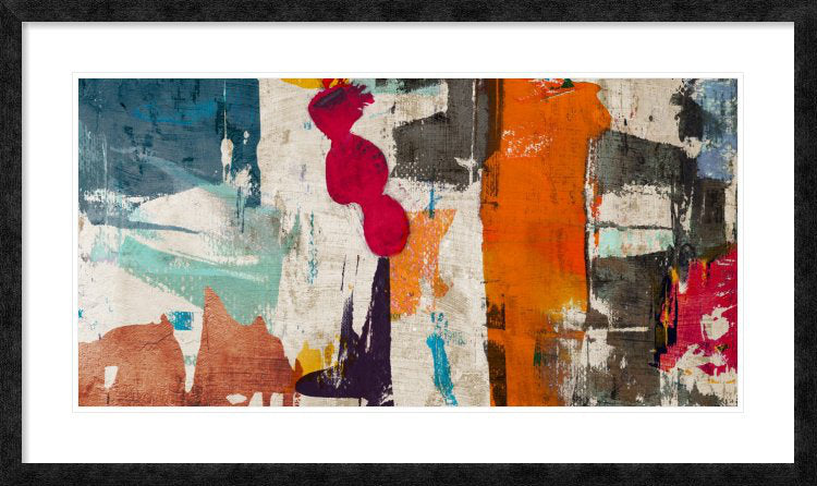 'Colors Royale' by Munson Framed Painting Print Global Gallery Size: 26" x 44" x 1.5" D