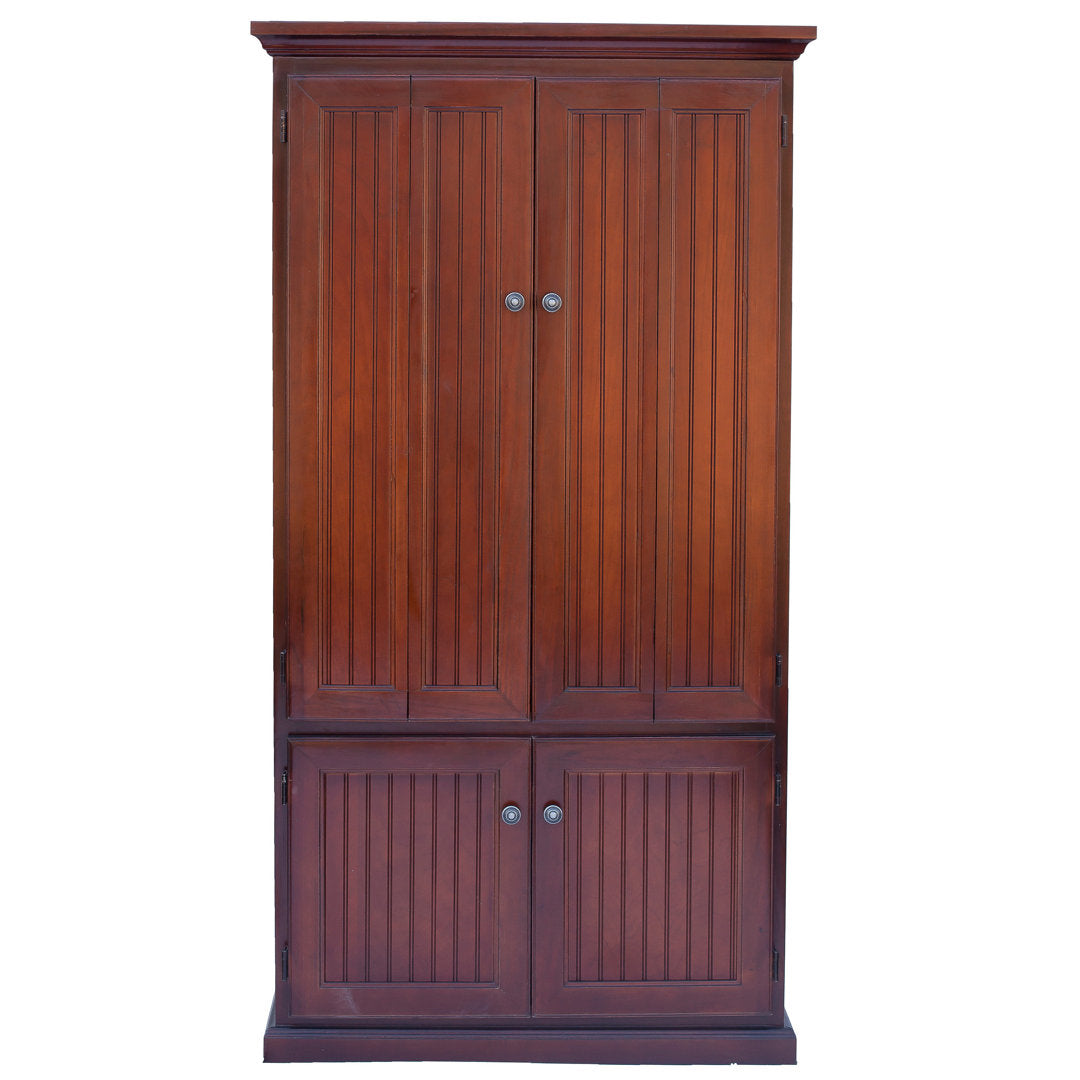 Neasa Solid Wood Armoire Desk Breakwater Bay Color: European Ivory