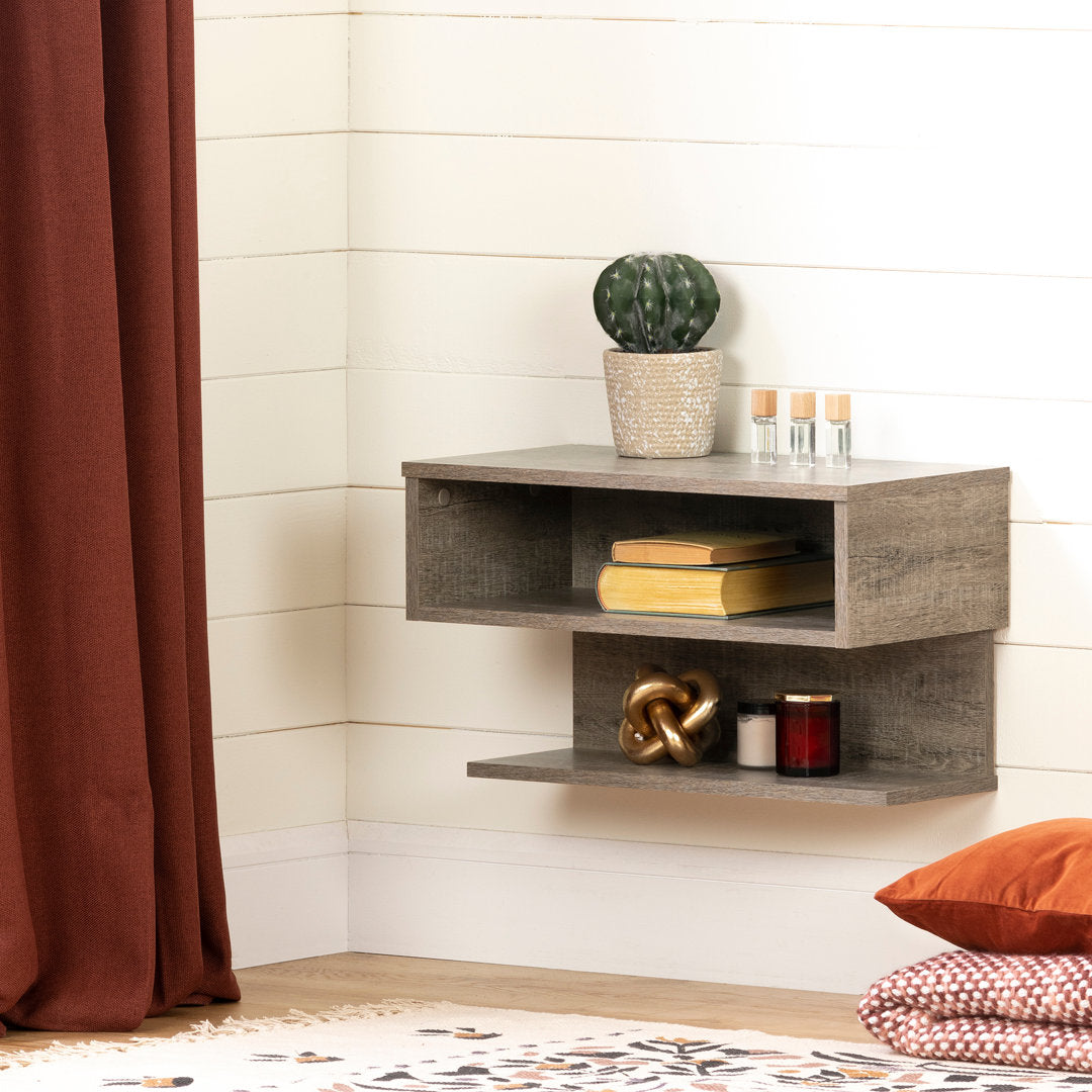 Sazena Nightstand South Shore Color: Weathered Oak