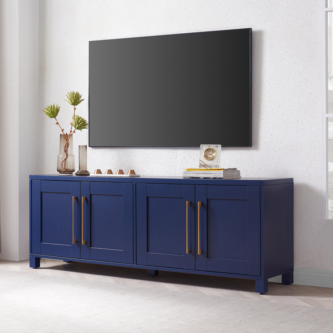 Chabot TV Stand for TVs up to 78" Latitude Run® Color: Dark Blue