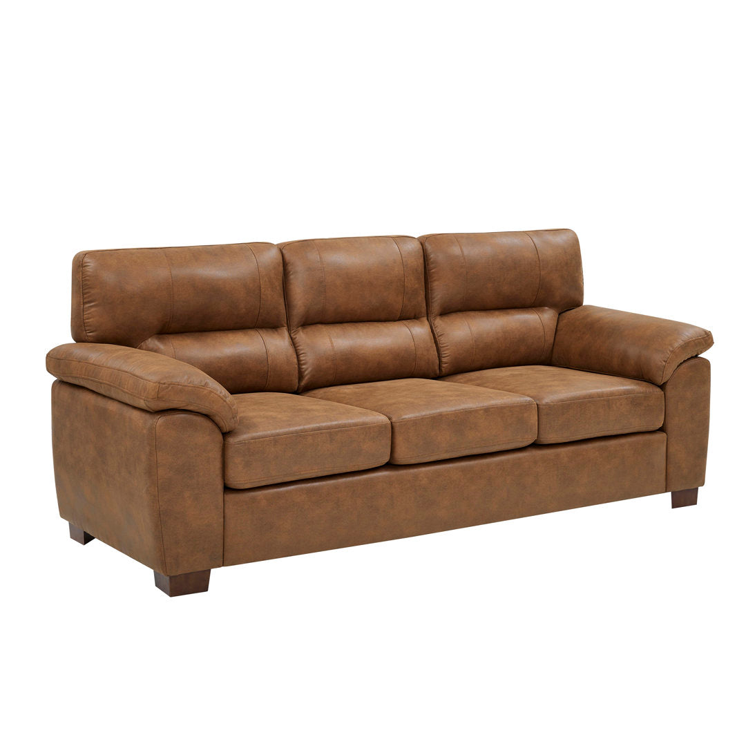 81'' Wide Rolled Arm Sofa Latitude Run® Upholstery Color: Light Brown