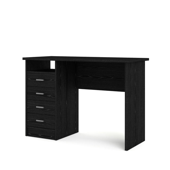 Rushayne Desk Orren Ellis Color: Black Woodgrain