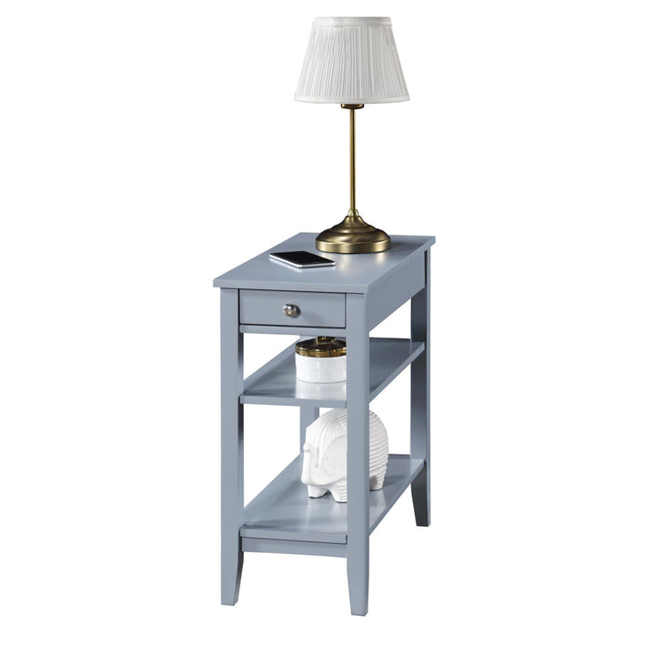 Carbin End Table with Drawer and Shelves Winston Porter Color: Gray