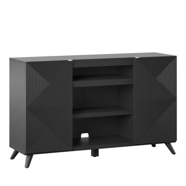 Baldewijn TV Stand for TVs up to 65" Wade Logan® Color: Black