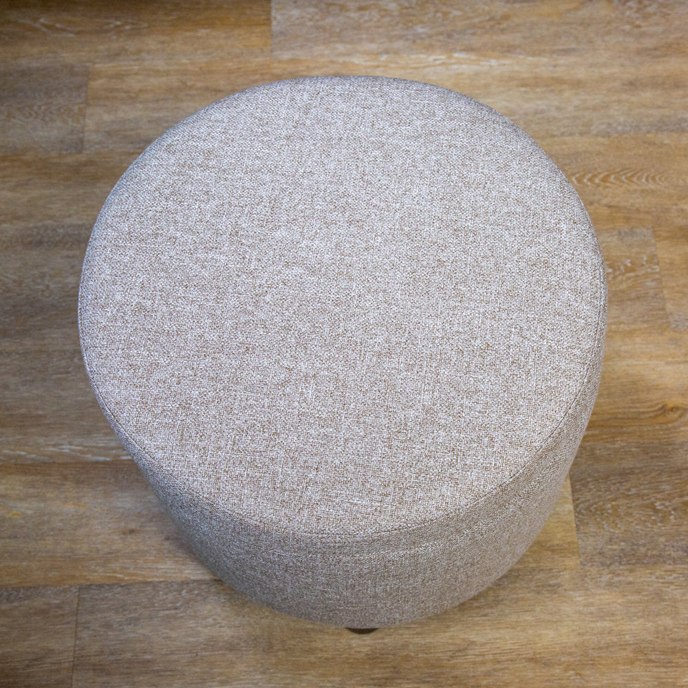 Amoret 19" Wide Round Storage Ottoman Andover Mills™ Upholstery Color: Light Brown