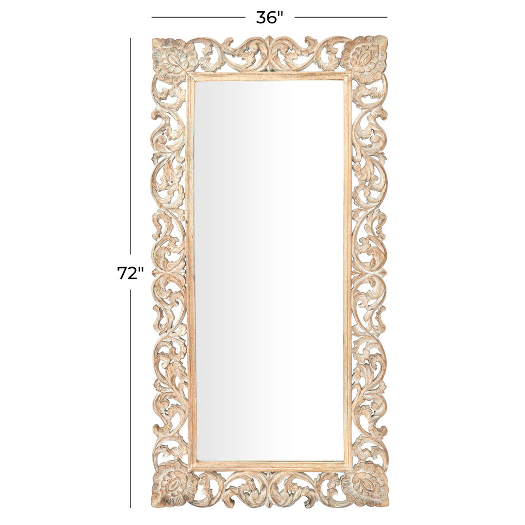 Talleyville Mango Wood Traditional Full Length Mirror One Allium Way®