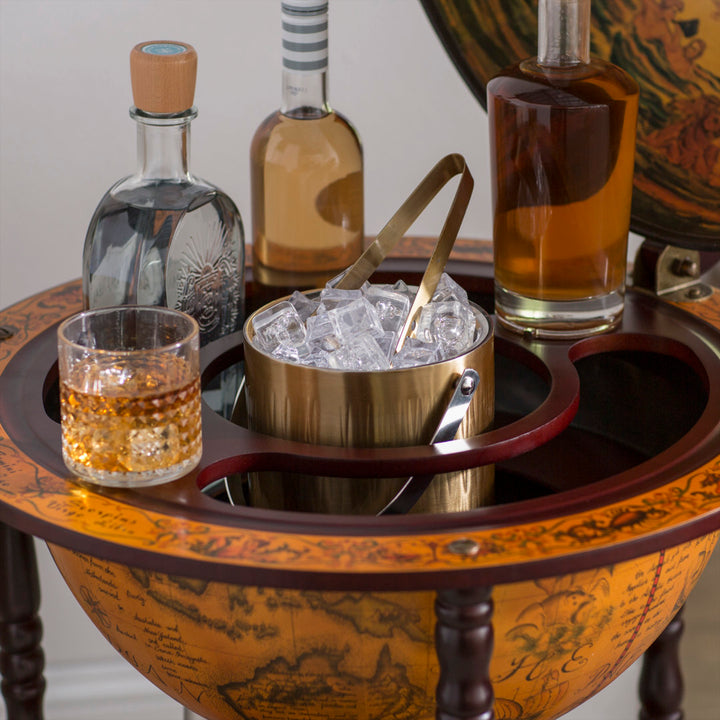 Globe Drinks Cabinet Floor Standard World Menagerie