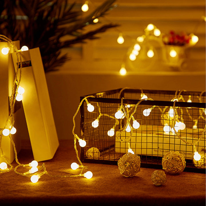 33'' Indoor LED 100 - Bulb Globe String Light, Fairy String Lights The Party Aisle™ Bulb Color: Warm White