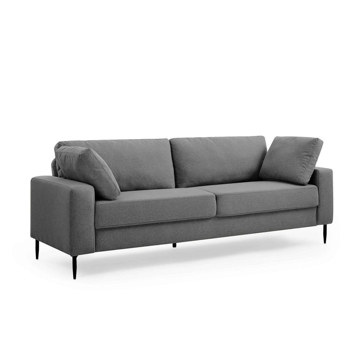 Jeses MINIMORE Modern Style Etta 84.3" Mid-Century Modern Design Sofa Corrigan Studio® Fabric: Gray Cotton Blend