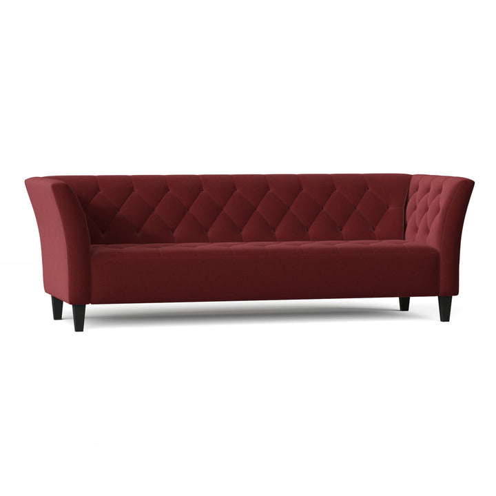 Carruth 91" Flared Arm Sofa Mercer41 Body Fabric: Heavenly Mulberry Chenille